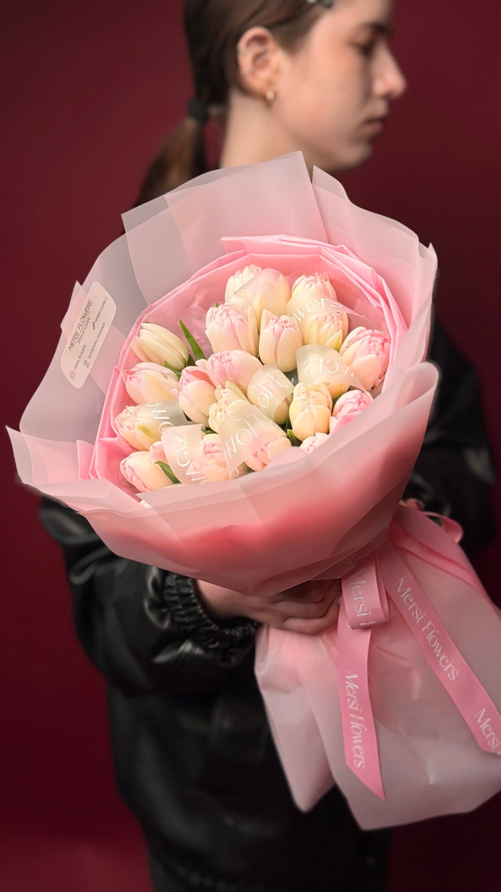Pink-Cream Tulips